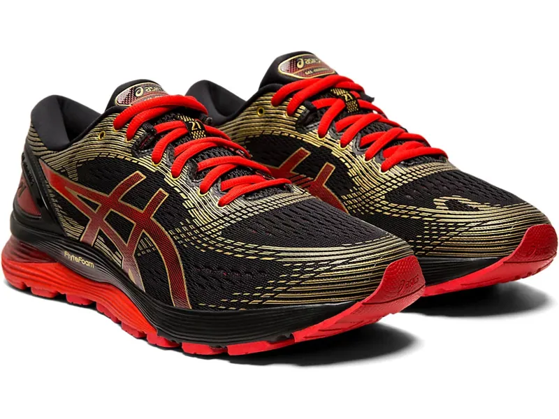 Asics Men's GEL-Nimbus 21 Black/Red-1